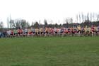 Start of the Under-20 Men, McCain Inter Counties Cross Country, Cofton Park, Birmingham.